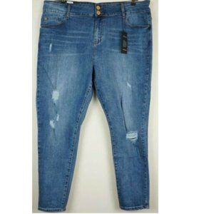 City Chic Jeans Asha High Rise Ankle Grazer Sz 22